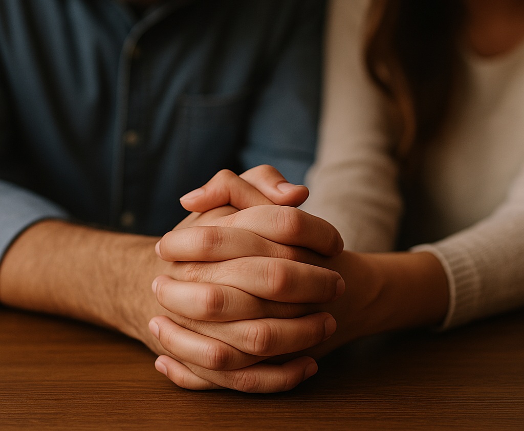 Hands joined in prayer
