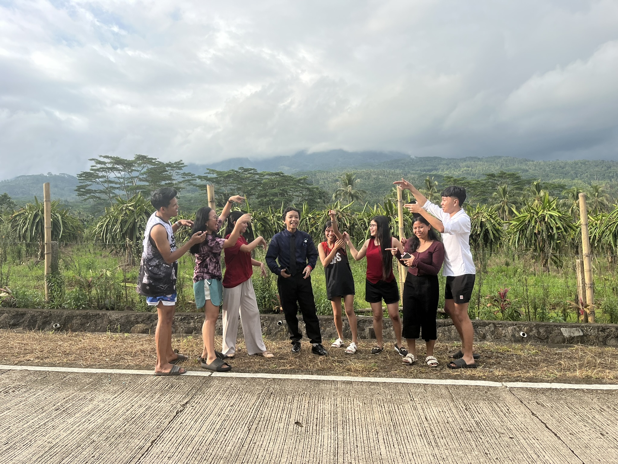 Youth gathering during outreach