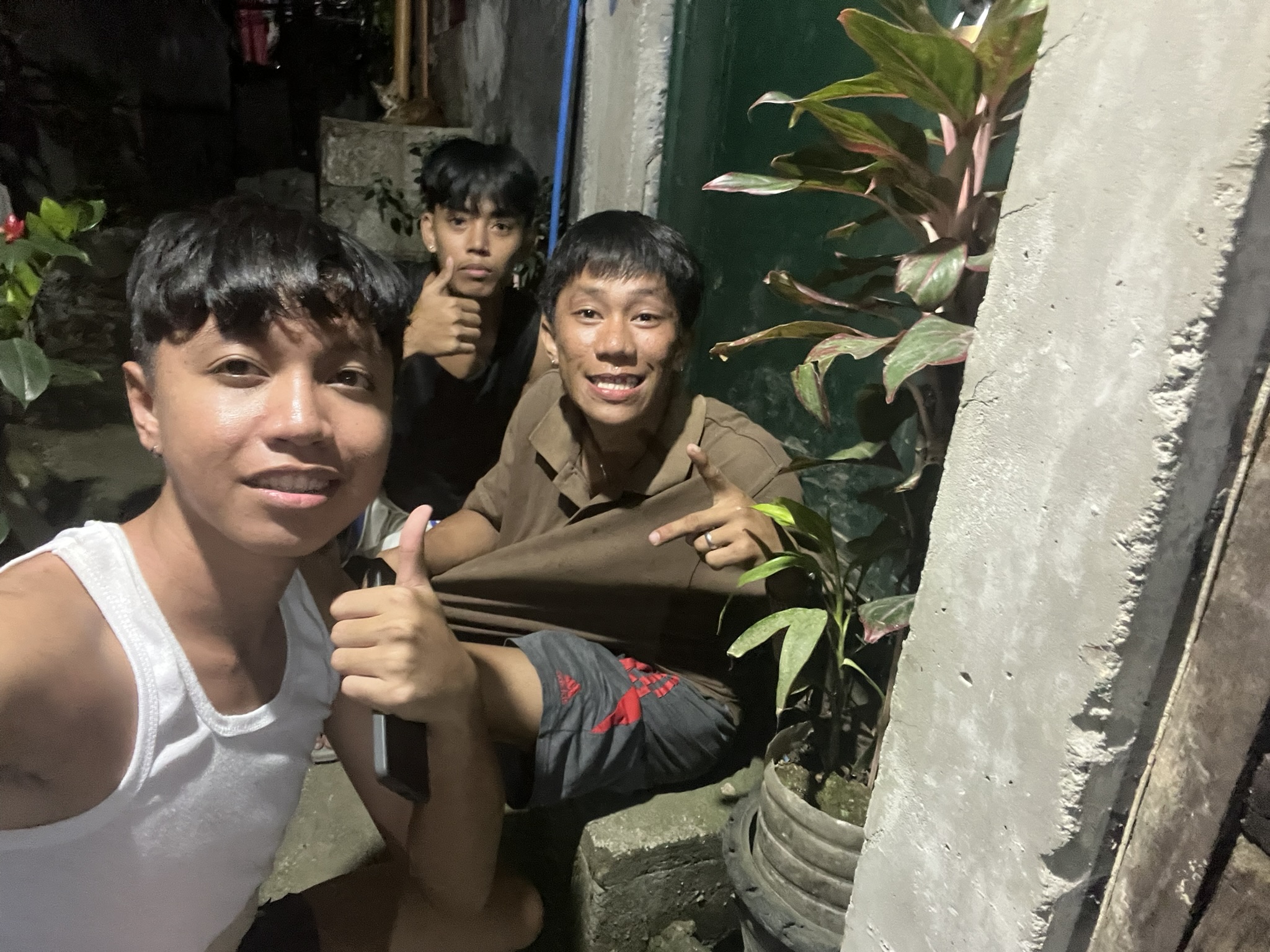 Youth playing games during outreach